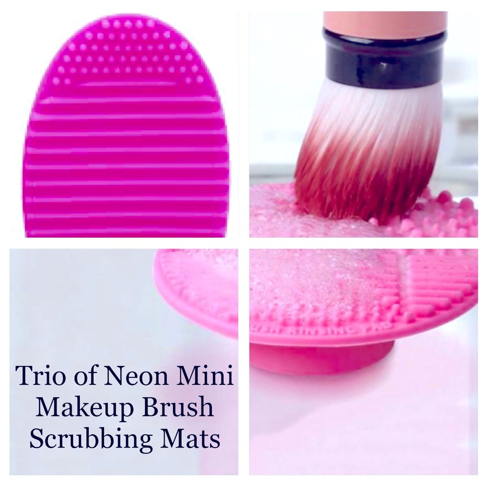 🔴 Mini Brush Scrubbing Mats